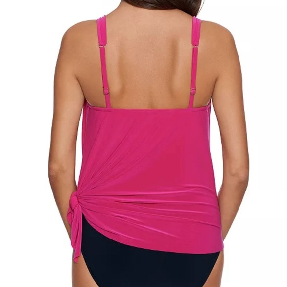 NWT Magicsuit Women's Winnie Scoop-Neck Asymmetric-Hem Tankini Top size 12 - Picture 3 of 8